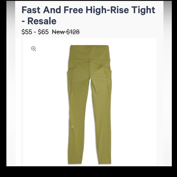 Lululemon- Like New- Sz 8- Fast and Free II- 28”- Bronze Green- 7 Pockets! - Picture 16 of 16